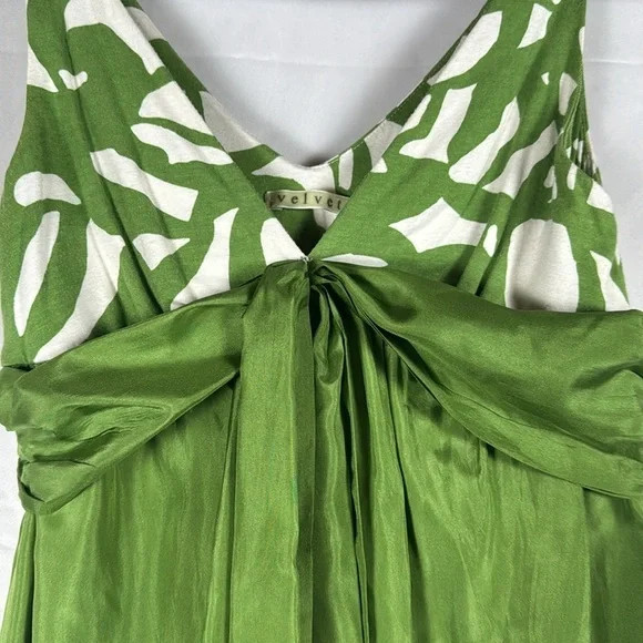 Velvet VTG Dress Babydoll Bubble Hem Forest Fairy Twee Silk Quiet Luxury USA M - Picture 4 of 16